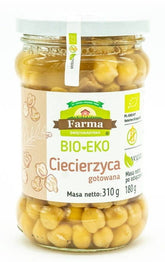 Gluteeniton kikherneet suolaliemessĂ€ BIO 310 g (180 g) - FARMA ĆWIÄTOKRZYSKA